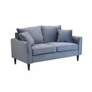 Divano 2 Posti Chandler 152x81x89 h cm in Velluto Grigio chiaro