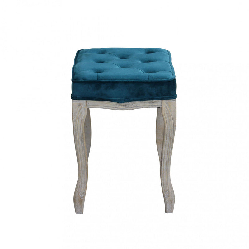 Sgabello Marly 50x36x47 h cm in Velluto Blu