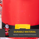 Babbo Natale Gonfiabile 89x44x178 cm con Occhiali da Sole e Luci LED