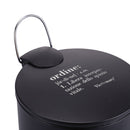 Pattumiera "Ordine" 3 Litri Ø17x23,5 cm in Plastica VdE Tivoli 1996 Nero