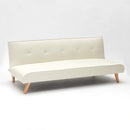 Divano Letto 178x82x70 cm in Tessuto Bianco