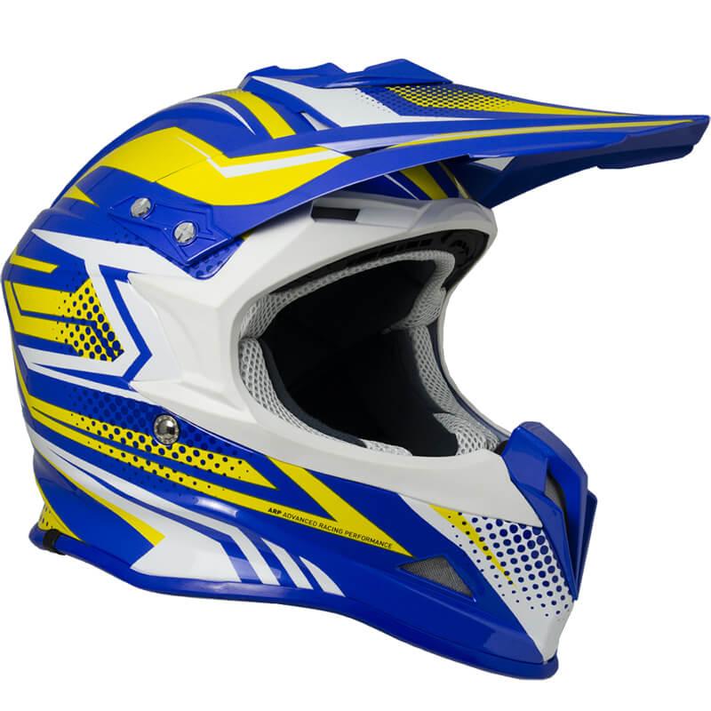 Casco Integrale per Moto Cross con Frontino CGM Freeway 601S Giallo 