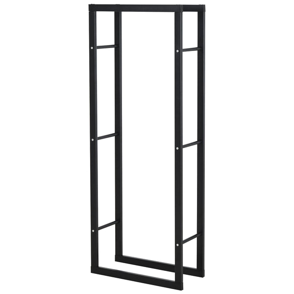acquista Holzschuppen aus Eisen, Holz, 60 x 25 x 150 cm, Innenbereich, max. 100 kg, schwarz