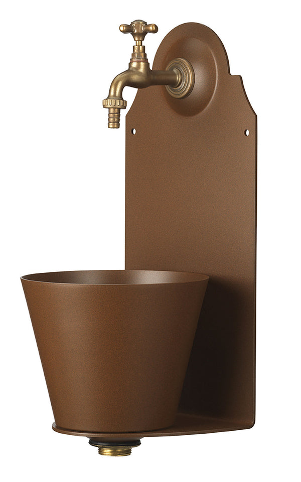 Gartenwandbrunnen mit Belfer 42/PR Rosthahn sconto