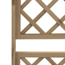 Letto per Orto con Traliccio e Pergola 160x55x183 cm in Legno Naturale