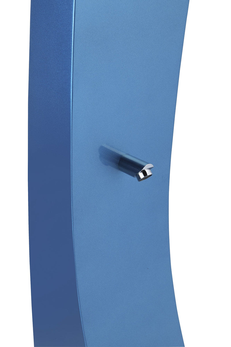 Doccia da Esterno Giardino Miscelatore e Lavapiedi Blu