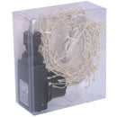 Luce filo 160 micro led bianco caldo alimentazione fissa uso esterno cm 1x1x200