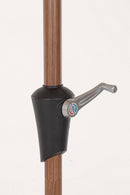 Ombrellone da Giardino con Snodo 8 Stecche Ø300x246h cm Telo in Poliestere Palinuro Naturale 