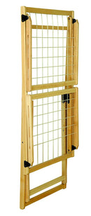 Stendibiancheria Pieghevole in Legno di Faggio 60x178x105 cm