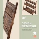 Portapiante da Giardino a 3 Ripiani in Legno di Abete 100x37x93 cm Scaletta 