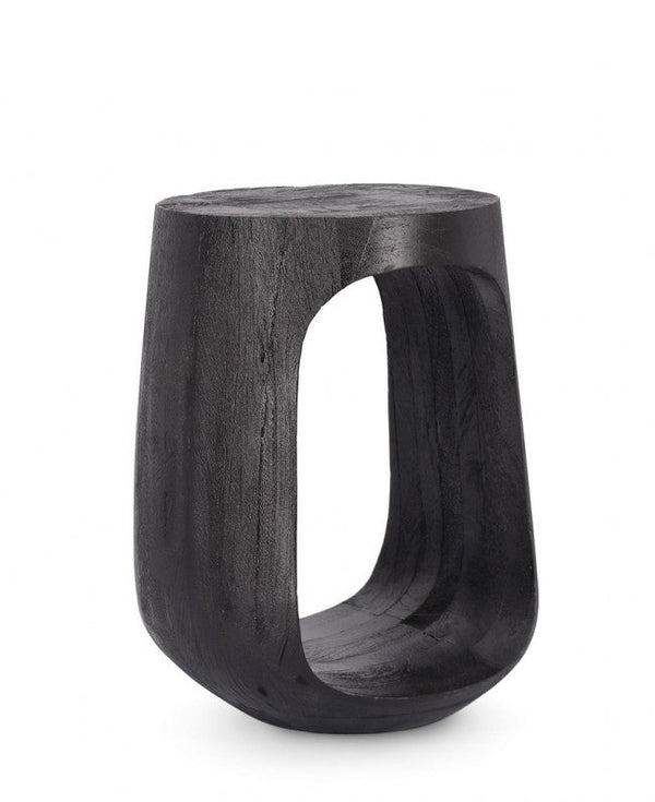 sconto Tavolino Ø 33x45 cm Caffèblack in Legno Black