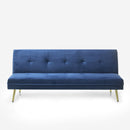 Divano Letto Clic Clac 180x89x78 cm in Poliestere Blu