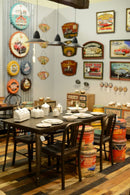 Sedia in Metallo Bristol Marrone