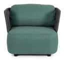 Poltrona 92x86x79h cm con Cuscini Palmer Antracite/Jade 