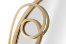 Specchio Warsaw 72x3x71 cm in Ferro e MDF Oro