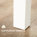 Tavolo da Pranzo 4-6 Persone 119x70x75cm Bianco e Legno  