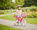 Bicicletta per Bambina 12” 2 Freni Barbie Rosa/Bianca