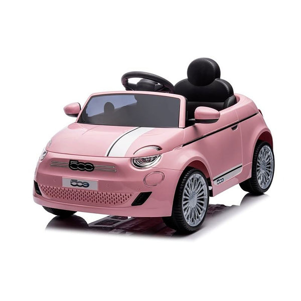 Auto Elettrica per Bambini Licenza Ufficiale Fiat 500e Batteria 12V Luci LED Rosa sconto