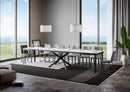 Tavolo Allungabile 120-380x90x77 cm Famas Evolution Marmo