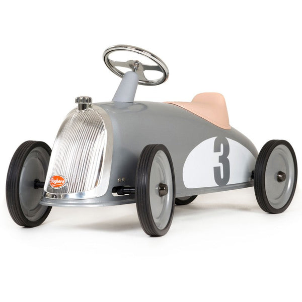 Vintage Racing Rutschauto für Kinder Baghera Rider Silber sconto
