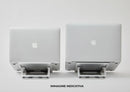 Supporto Pieghevole per PC Portatile Laptop 24x5x0,5 cm in Alluminio Grigio