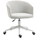 Sedia da Ufficio Operativa 57x56x70-78 cm in Tessuto Grigio Chiaro