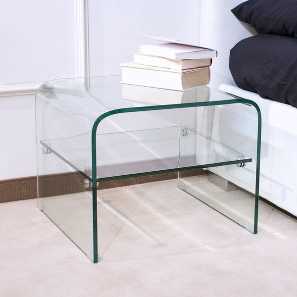 prezzo Couchtisch Glas 50x50x40cm Itamoby Eta Transparent