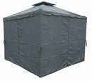 Gazebo da Giardino in Metallo 3x3m Soriani Tangeri Grigio