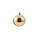 Set 16 Palle di Natale Ø8 cm in Plastica con Borsa Oro