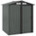 Casetta da Giardino Porta Attrezzi 152x132x188 cm con Tetto Inclinato e 4 Prese d'Aria in Acciaio Grigio