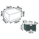 Tavolino Polinesia 38x78x56 cm in Rattan Marrone