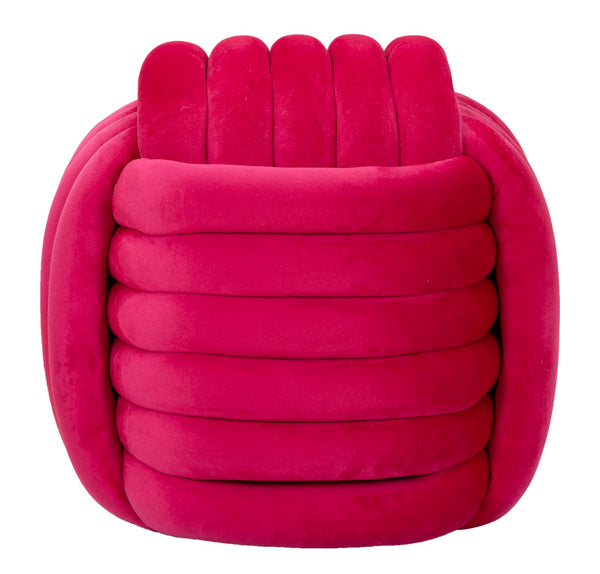 online Puff Softy Fuxia 45x45x45 cm in MDF e Cotone e Poliestere Fucsia