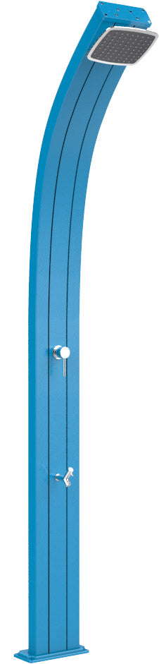 prezzo Doccia Solare da Esterno Giardino 30L Miscelatore e Lavapiedi Arkema Spring Blu