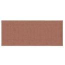 Tappeto Bagno Design Trama Semplice 50x150 cm in Cotone Marrone
