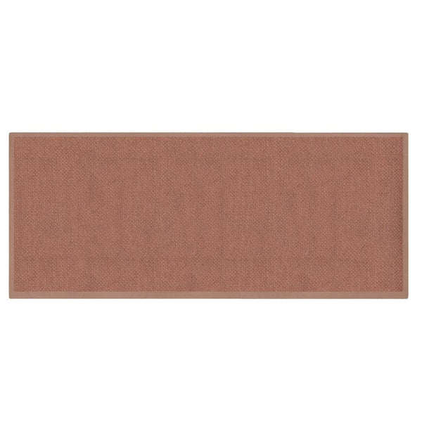 Tappeto Bagno Design Trama Semplice 50x150 cm in Cotone Marrone sconto