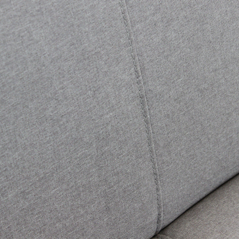 Divano Letto Darell 228x85x89 cm in Tessuto Grigio chiaro