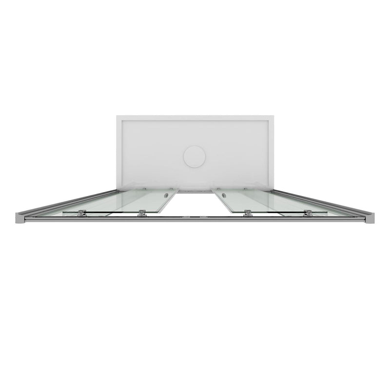 Porta Parete Doccia 2 Ante Scorrevoli In Cristallo Opaco 6mm H185 Fosterberg Kolding Varie Misure