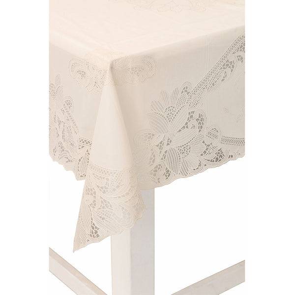 acquista Rechteckige PVC-Tischdecke 135x180cm Villa d'Este Beige