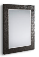 Specchio da Parete 55x70x2 cm in Plastica Alessia Nero