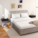 Set di 2 Comodini Sospesi Moderni 40x30x15 cm con Cassetto in Legno Nero      