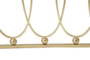 Console Amelie 120x43x80 cm in Ferro e Vetro Oro
