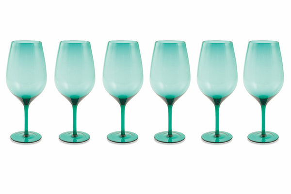 Set 6 Glaskelche Ø7x25 cm Villa d'Este Home Tivoli Happy Hour Verdi prezzo