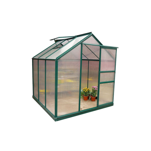 prezzo Gartengewächshaus aus Aluminium und Polycarbonat mit Fenster H201x190x192cm Taddei Flora M