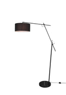 Piantana da Interno a Led in Metallo Nero Opaco