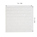 Parato 3D Adesivo in PE 70x78 cm Pietra fiori rossi antiurto fonoassorbente