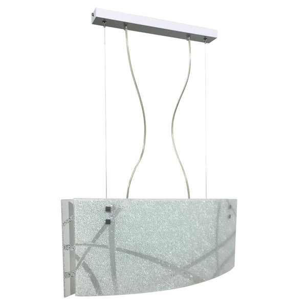 online Aufhängung 2xE27 Fassung Weiße Glasplatte Diamond White E-Energy Cloe