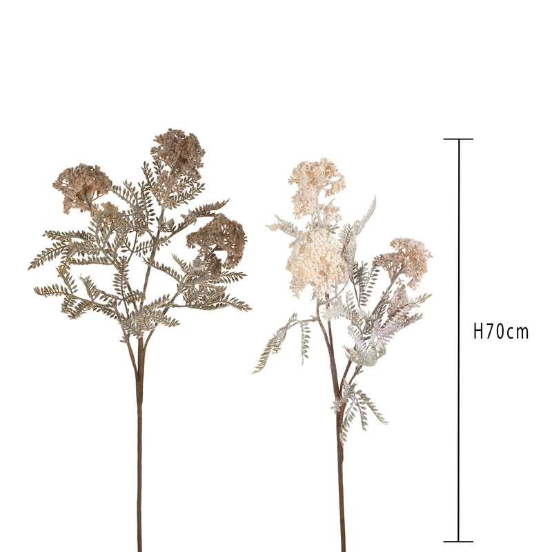 Set 4 achillea Dry Look Artificiali Altezza 70 cm 