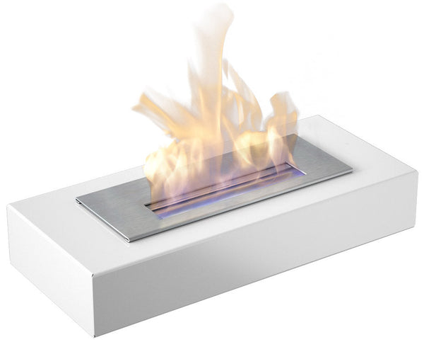 Bioethanol Tischkamin 49x8,5 cm Flig Rialto Weiß sconto