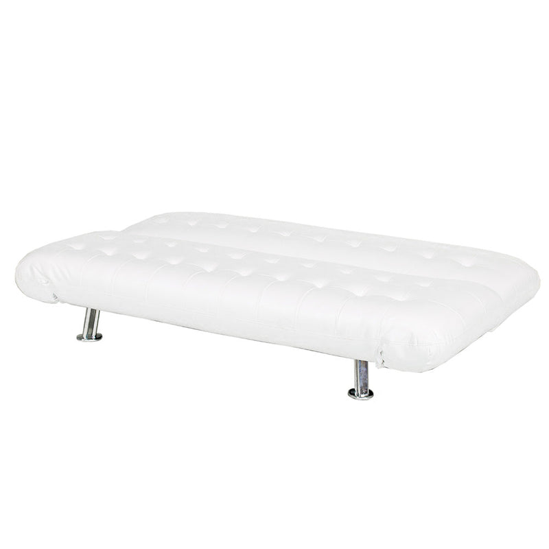 Divano Letto Prontoletto Zeus Rivestimento in Similpelle Bianco