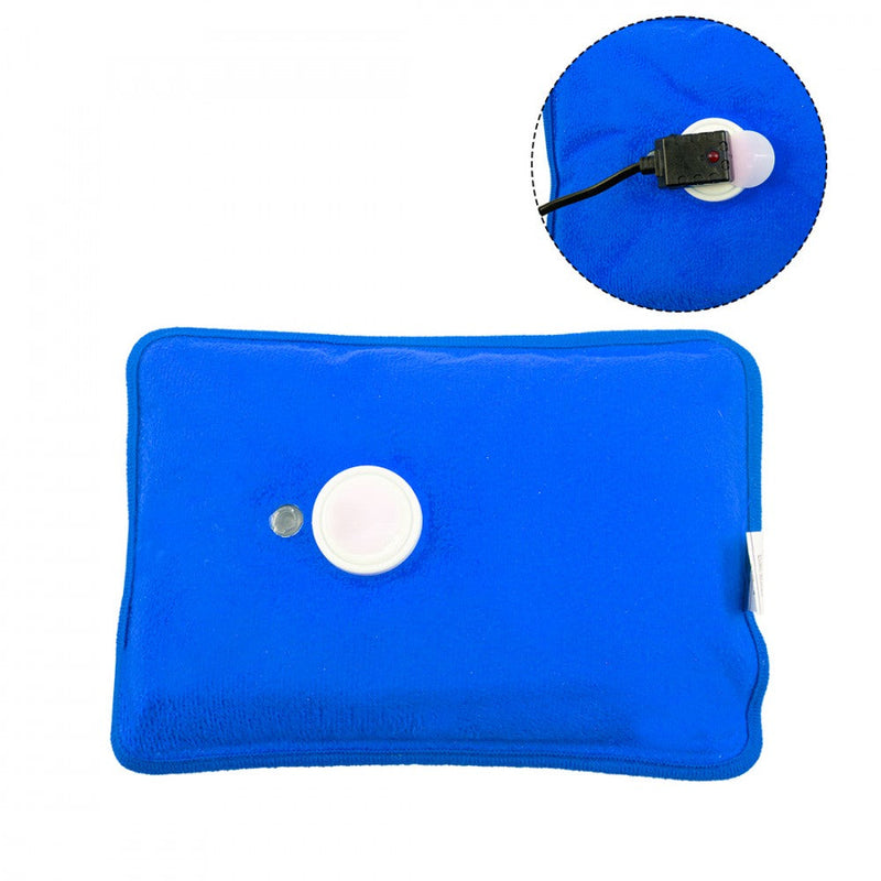 Borsa Acqua Calda Elettrica Scaldamani Ricaricabile Blu